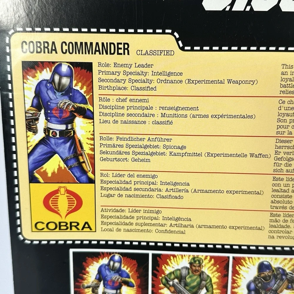 GI Joe Classified Cobra Commander Action Figure Hasbro 6in New Sealed